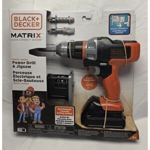 Black + Decker Matrix Junior Power Drill & Jigsaw with Accessory Unisex Age 3+